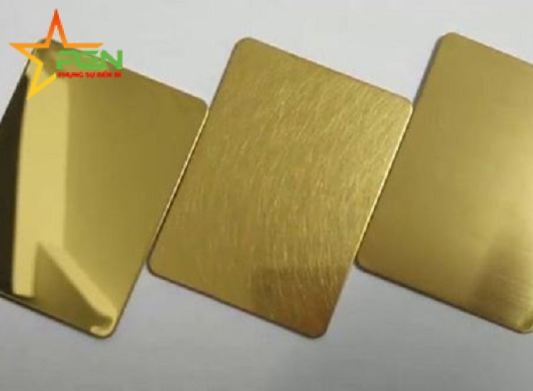 TẤM INOX VÂN CÁT VÀNG