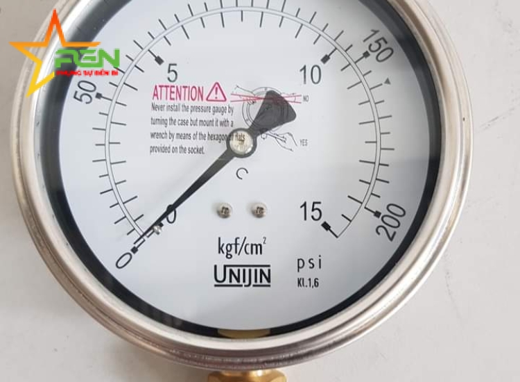 ĐỒNG HỒ ÁP SUẤT CHÂN ĐỨNG | UNIJIN | P250(A)/ UNIJIN-PRESSURE-GAUGE-P250