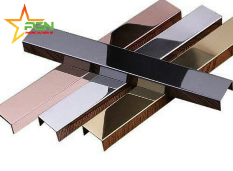  NẸP TRANG TRÍ CHỮ U- INOX MÀU